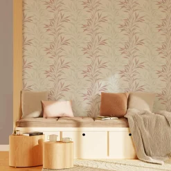 Sale Papier peint intissé MYRIAM coloris rose pailleté - 4MURS Papiers Peints