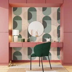 Clearance Papier peint intissé NAKILA coloris vert d'eau - 4MURS Papiers Peints