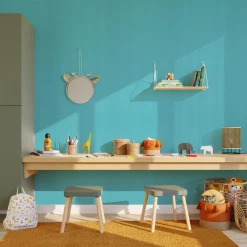 Sale Papier peint intissé NEW INFINITY coloris bleu turquoise - 4MURS Papiers Peints