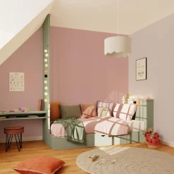 Sale Papier peint intissé NEW INFINITY coloris rose guimauve - 4MURS Papiers Peints