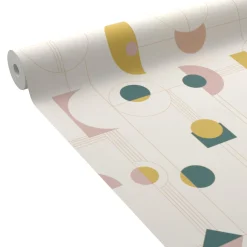 Sale Papier peint intissé NOLA coloris multicolore - 4MURS Papiers Peints