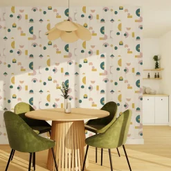 Sale Papier peint intissé NOLA coloris multicolore - 4MURS Papiers Peints