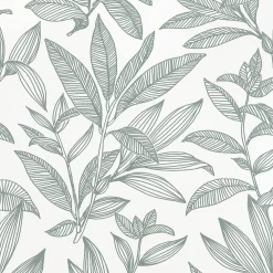 Clearance Papier peint intissé NOÉMIE coloris vert de gris - 4MURS Papiers Peints