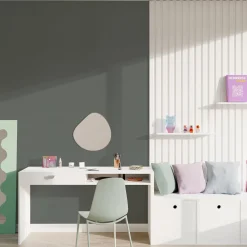 Online Papier peint intissé OPAL coloris gris manet - 4MURS Papiers Peints