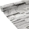 Sale Papier peint intissé PAREMENT coloris Gris clair - 4MURS Papiers Peints