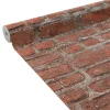 Outlet Papier peint intissé pré-encollé BALTIMORE rouge brique - 4MURS Papiers Peints