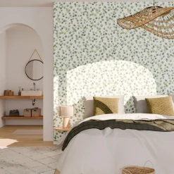 Sale Papier peint intissé pré-encollé SADÉE vert feuille - 4MURS Papiers Peints