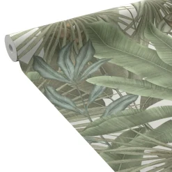 Hot Papier peint intissé pré-encollé MARIBO coloris vert foret - 4MURS Papiers Peints