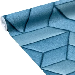 Best Papier peint intissé PRESTON coloris bleu denim - 4MURS Papiers Peints