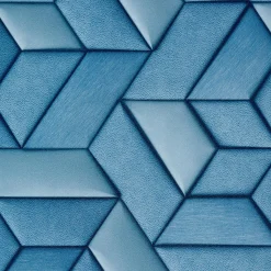 Best Papier peint intissé PRESTON coloris bleu denim - 4MURS Papiers Peints