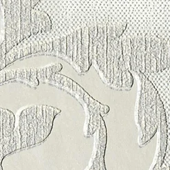 New Papier peint intissé ROSACE coloris blanc - 4MURS Papiers Peints