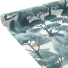 Sale Papier peint intissé SANARY coloris bleu vert - 4MURS Papiers Peints