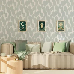Best Papier peint intissé SANDIE coloris vert clair - 4MURS Papiers Peints