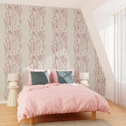 Online Papier peint intissé SOPHIA coloris bordeaux - 4MURS Papiers Peints