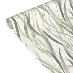 Outlet Papier peint intissé VELIA coloris vert et taupe - 4MURS Papiers Peints