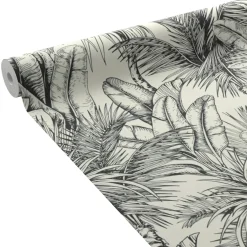 Clearance Papier peint intissé WARD coloris blanc et noir - 4MURS Papiers Peints