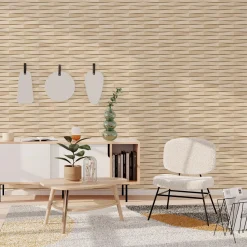 Online Papier peint intissé YOKO coloris beige - 4MURS Papiers Peints