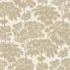 Discount Papier peint intissé YSABEL coloris blanc et doré - 4MURS Papiers Peints