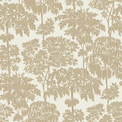 Discount Papier peint intissé YSABEL coloris blanc et doré - 4MURS Papiers Peints
