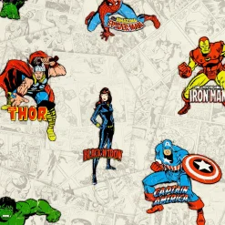 Hot Papier peint MARVEL HEROES coloris multicolore - 4MURS Enfant Papiers Peints Enfant|Papiers Peints
