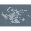 Outlet Papier peint panoramique XL JASPE 400 x 270 cm bleu jeans - 4MURS Papiers Peints Panoramiques