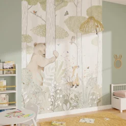 Fashion Papier peint panoramique L CALM FOREST SMALL LIFE 200 x 270 cm - Enfant Décors Panoramiques Enfant|Papiers Peints Enfant