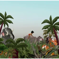 Fashion Papier peint panoramique XL LE LIVRE DE LA JUNGLE 300 x 280 cm - 4MURS Enfant Décors Panoramiques Enfant|Papiers Peints Enfant