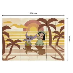 Clearance Papier peint panoramique XL LILO&STITCH 350 x 250 cm - 4MURS Enfant Décors Panoramiques Enfant|Papiers Peints Enfant