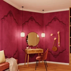 Fashion Papier peint panoramique XL AGNES 400 x 270 cm framboise - 4MURS Papiers Peints Panoramiques|Papiers Peints