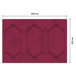 Fashion Papier peint panoramique XL AGNES 400 x 270 cm framboise - 4MURS Papiers Peints Panoramiques|Papiers Peints