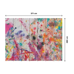 Sale Papier peint panoramique XL PAINTSPLASH 371 x 280 cm - 4MURS Papiers Peints Panoramiques