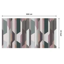 Hot Papier peint panoramique XXL THEOTIME 500 x 270 cm rose - 4MURS Papiers Peints Panoramiques|Papiers Peints