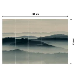Best Papier peint panoramique XL DENALI 400 x 270 cm bleu dilué - 4MURS Papiers Peints Panoramiques|Papiers Peints