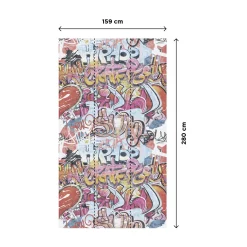Hot Papier peint panoramique L HIP HOP 159 x 280 cm - 4MURS Papiers Peints Panoramiques
