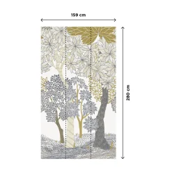 Sale Papier peint panoramique L ARCHIBALD 159 x 280 cm - 4MURS Papiers Peints Panoramiques|Papiers Peints