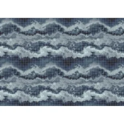 Sale Papier peint panoramique XL MOSAICO 400 x 270 cm bleu foncé - 4MURS Papiers Peints Panoramiques|Papiers Peints