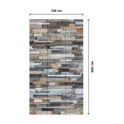 Clearance Papier peint panoramique L WOOD 159 x 280 cm - 4MURS Papiers Peints Panoramiques|Papiers Peints