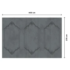 Online Papier peint panoramique XL AGNES 400 x 270 cm gris moyen - 4MURS Papiers Peints Panoramiques|Papiers Peints