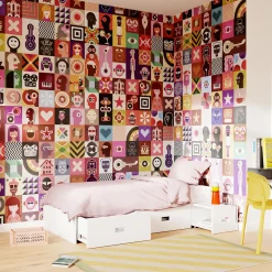 Discount Papier peint panoramique XL PELMEL 400 x 270 cm multicolore - 4MURS Papiers Peints Panoramiques|Papiers Peints
