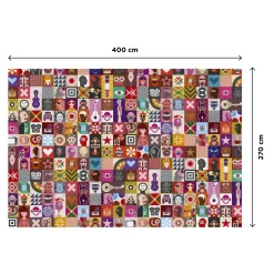 Discount Papier peint panoramique XL PELMEL 400 x 270 cm multicolore - 4MURS Papiers Peints Panoramiques|Papiers Peints