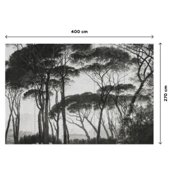 Clearance Papier peint panoramique XL BOSQUET 400 x 270 cm anthracite - 4MURS Papiers Peints Panoramiques|Papiers Peints