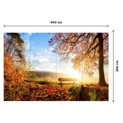 Fashion Papier peint panoramique XL AUTUMN 400 x 250 cm - 4MURS Papiers Peints Panoramiques|Papiers Peints