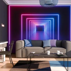 Clearance Papier peint panoramique XL NEON LIGHTS 350 x 255 cm - 4MURS Papiers Peints Panoramiques