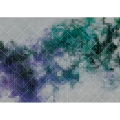 Best Papier peint panoramique XL PIXELCOLORS 400 x 270 cm bleu pétrole et vert émeraude Papiers Peints Panoramiques