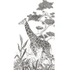 Sale Papier peint panoramique L BLACK JUNGLE GIRAFE 150 x 270 cm - Enfant Papiers Peints Enfant|Papiers Peints Panoramiques