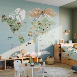 Outlet Papier peint panoramique XL AROUND THE WORLD XL 300 x 270 cm - Enfant Décors Panoramiques Enfant|Papiers Peints Enfant