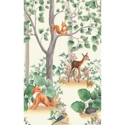 Best Papier peint panoramique L LITTLE FOREST 159 x 270 cm - 4MURS Enfant Décors Panoramiques Enfant|Papiers Peints Enfant