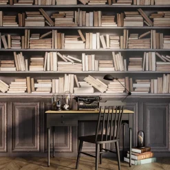 Sale Papier peint panoramique L BOOKSHELF 159 x 280 cm - 4MURS Papiers Peints Panoramiques|Papiers Peints