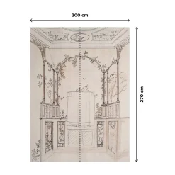 Hot Papier peint panoramique L JULINE 200 x 270 cm - 4MURS Papiers Peints Panoramiques|Papiers Peints