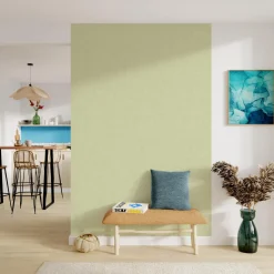 Discount Papier peint vinyle SYDNEY coloris vert amande - 4MURS Papiers Peints